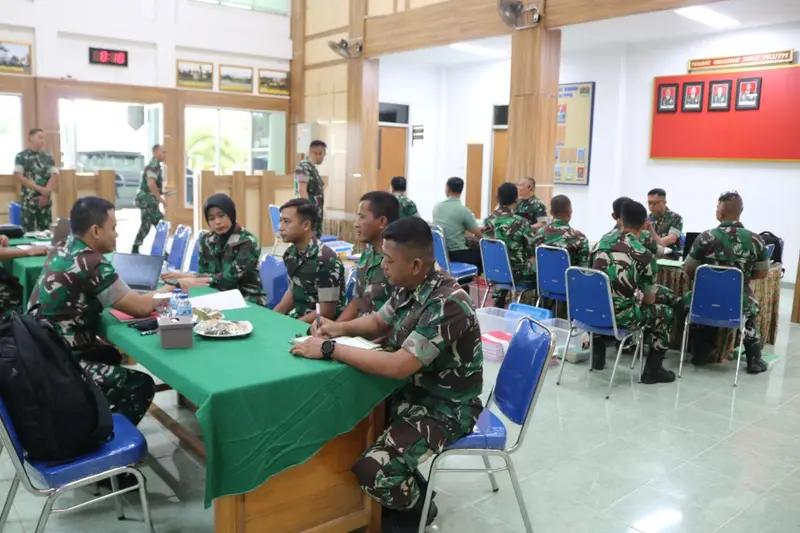 Tim Pengawasan Audit Kinerja Itdam VI/Mlw Kunjungi Kodim 0913/PPU