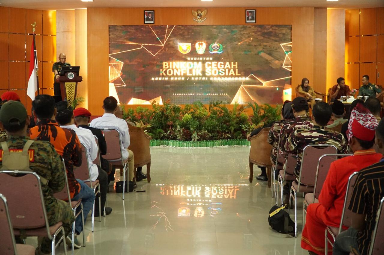 Cegah Konflik Sosial Kodim 0906/Kkr Gelar Pembinaan Komunikasi