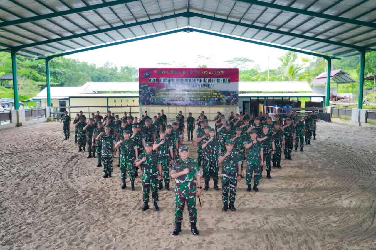 Kodam VI/Mulawarman Gelar Apel Komandan Satuan (AKS) Tersebar TNI AD TA. 2025
