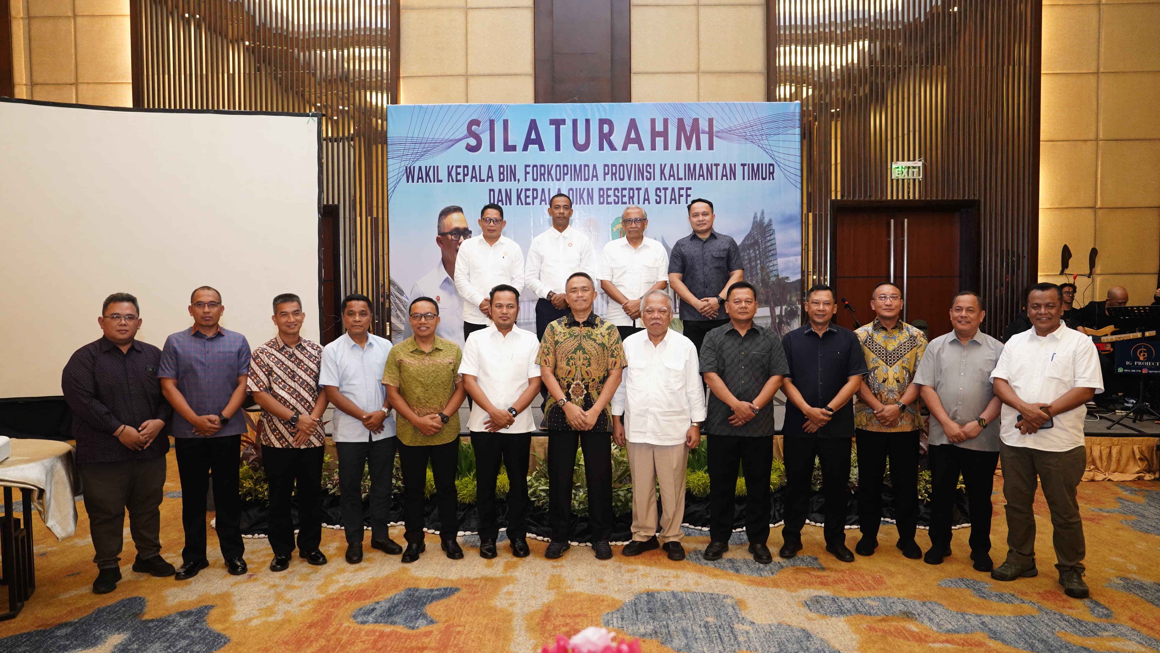 Silatirahmi Wakil Kepala BIN Bersama Forkopimda Kaltim dan Kepala OIKN di Balikpapan