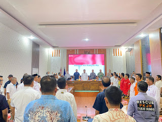 Tingkatkan Kesiagaan, Pasi Ops Kodim 1022/Tanah Bumbu Menghadiri Sosialisasi Antisipasi Dan Mitigasi Bencana