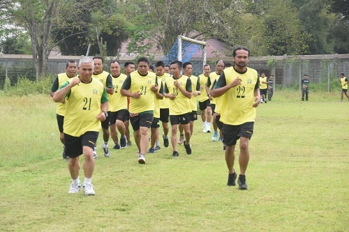 Kodim 1002/HST Gelar Tes Kesemaptaan Jasmani Periodik I Tahun 2025