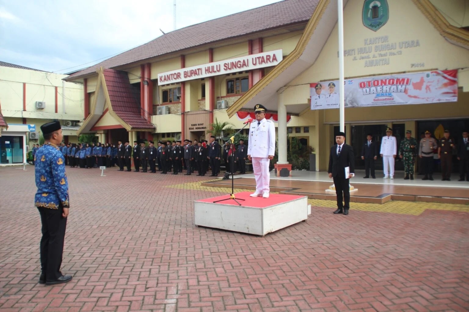 Dandim 1001 Hadiri Upacara Hari Otonomi Daerah di Hulu Sungai Utara