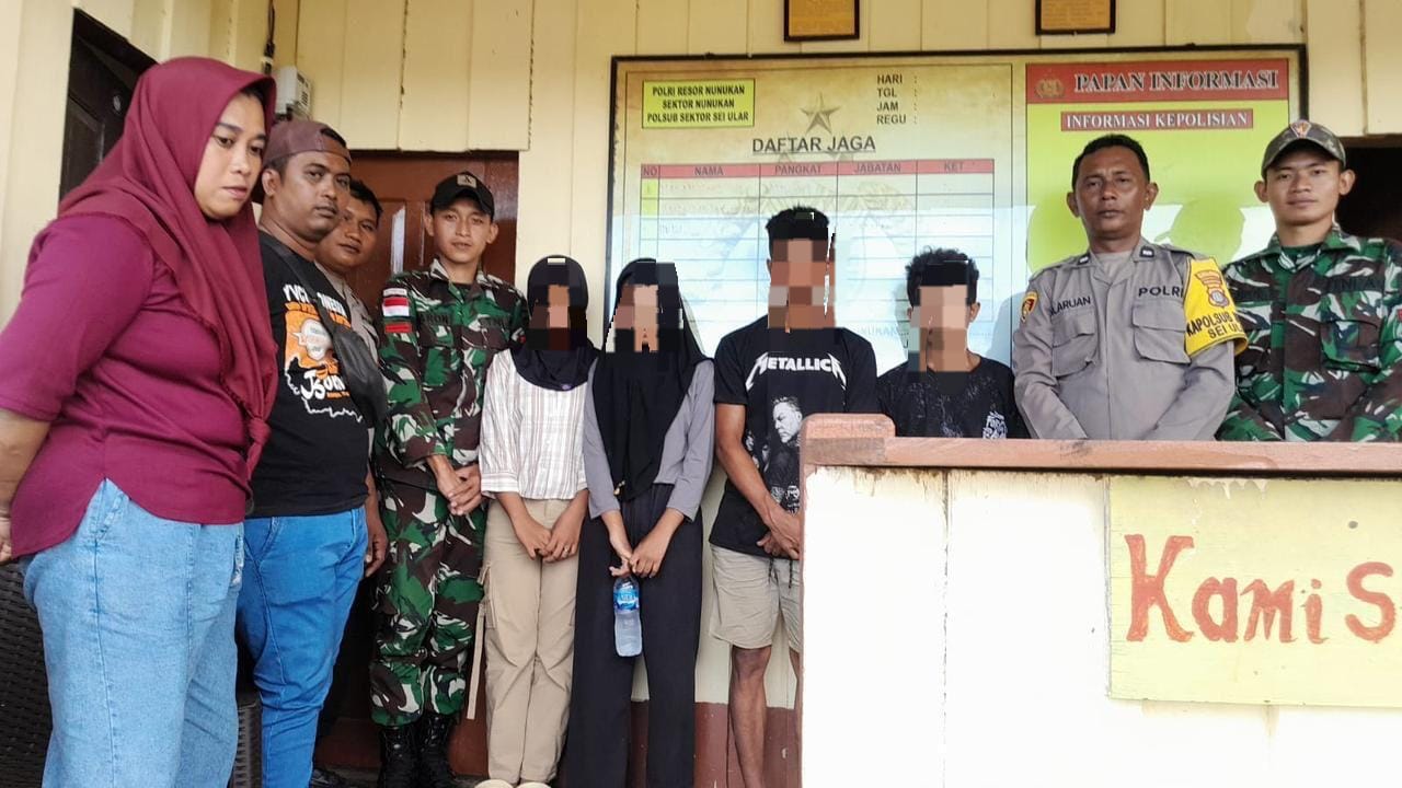 Satgas Pamtas Yonarmed 11/GG dan Pospol Sei Ular Tangkap Dua Warga Diduga Terlibat Kasus Asusila di Simanggaris