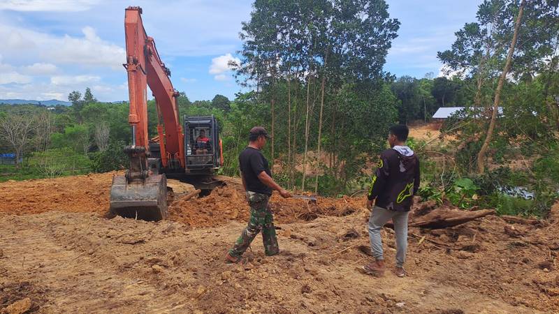 Kodim 0911/Nunukan, Pra TMMD Pembukaan Lahan Untuk Aksesibilitas Masyarakat