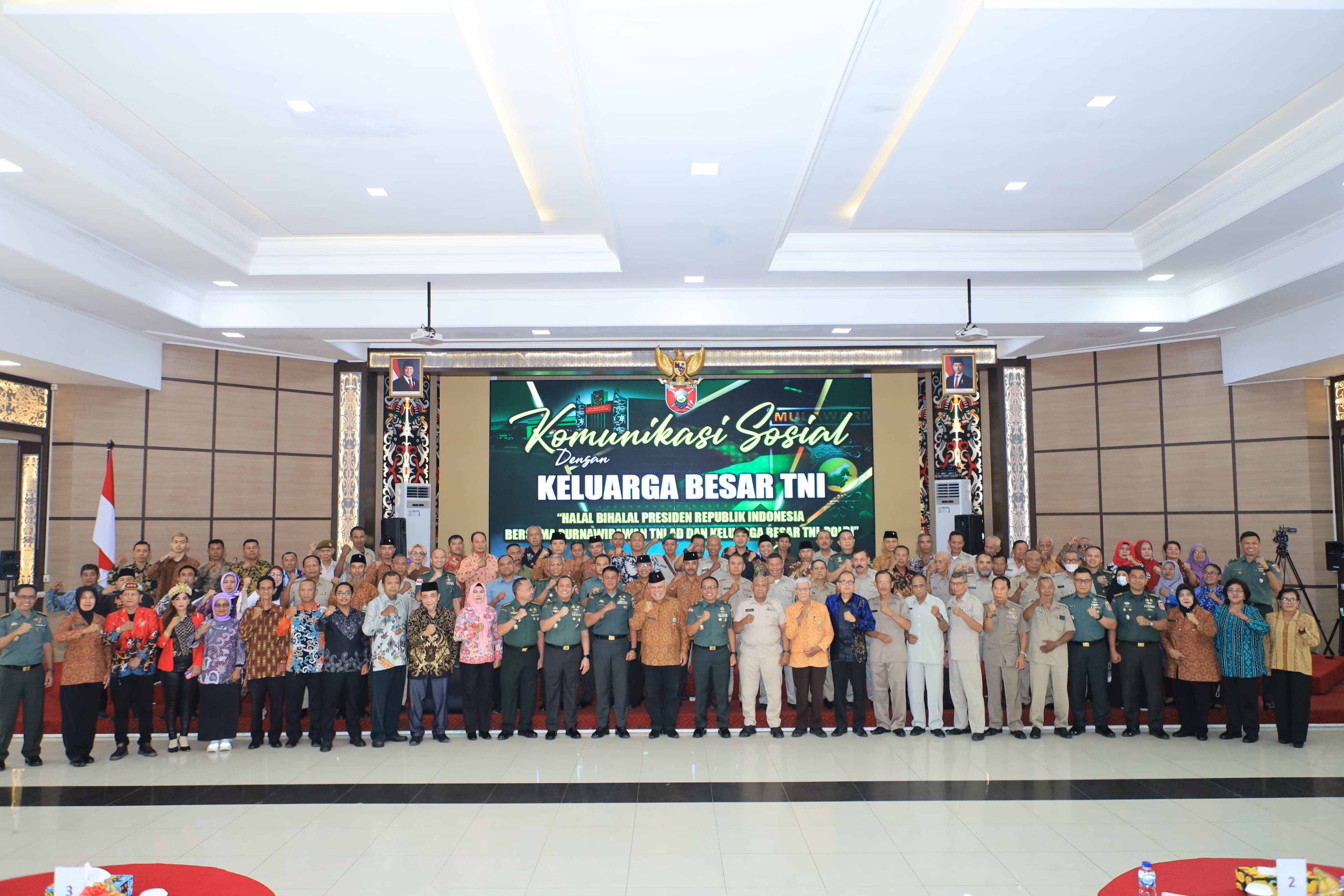 Halal Bihalal Purnawirawan TNI/Polri Dengan Presiden RI Secara Virtual di Makodam VI/Mulawarman