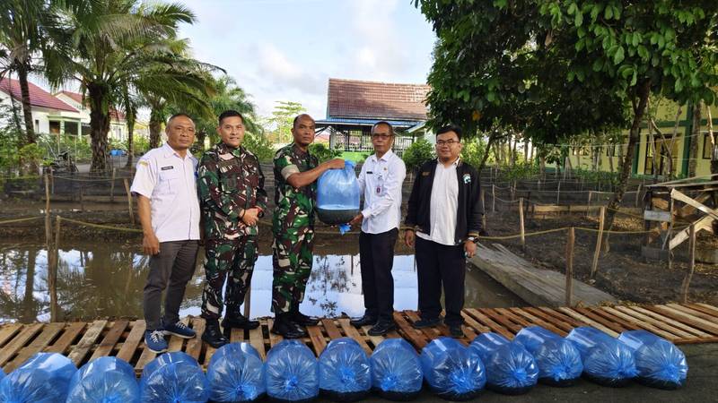 Kodim 1005/Barito Kuala Terima 15.882 Bibit Ikan Lele, Dorong Ketahanan Pangan Lokal
