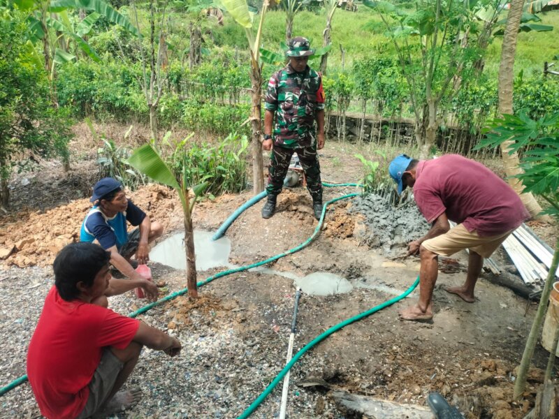 Pengeboran Sumber Air Bersih di Sei Jepun Jadi Prioritas Satgas TMMD Ke-124 Kodim 0911/Nunukan