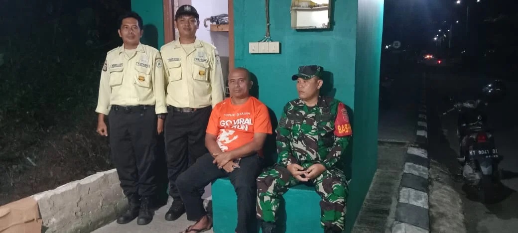 Komsos Dengan Security, Babinsa Koramil 0908-01/Loktuan Himbau Tingkatkan Keamanan