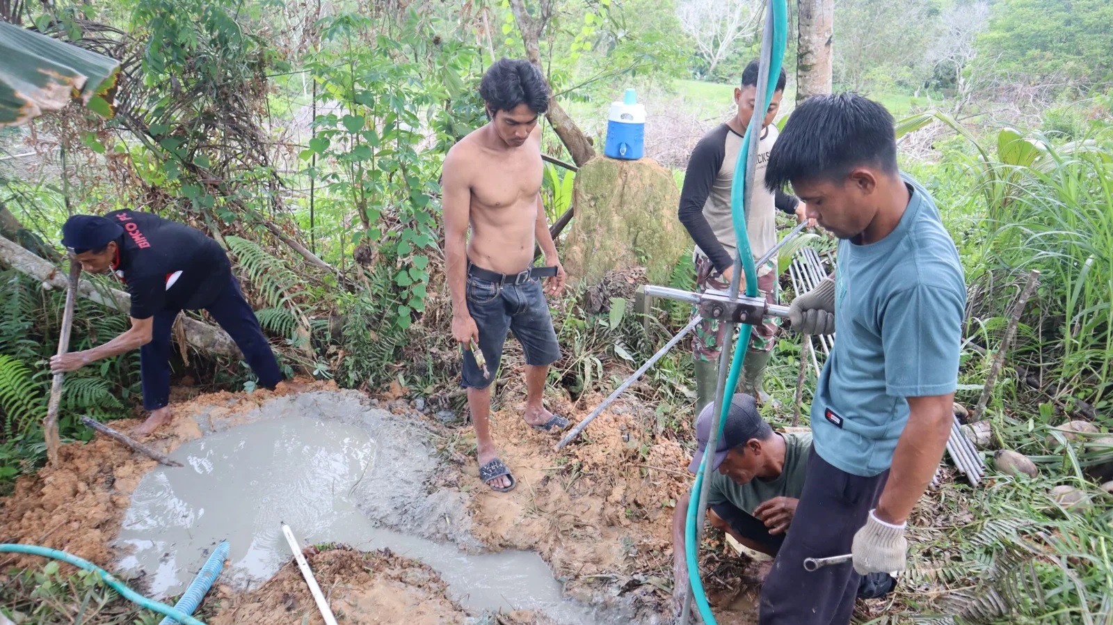 Kodim 0911/Nunukan Wujudkan Akses Air Bersih Melalui TMMD di Kelurahan Mansapa