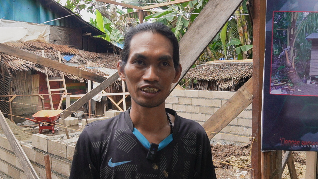 Warga Pangambau Hilir Luar Bersyukur Rumahnya Direhab Melalui Program TMMD Kodim 1002/HST