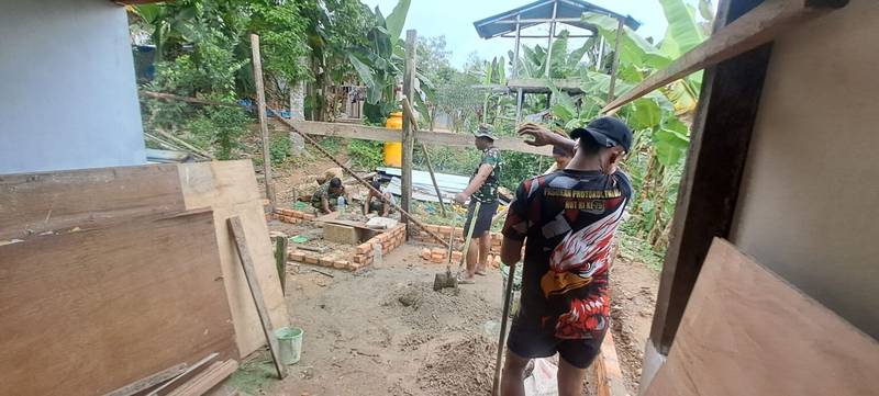 Satgas TMMD Kodim 0911/Nunukan Tunjukkan Progres Rehab Rumah di Mansapa