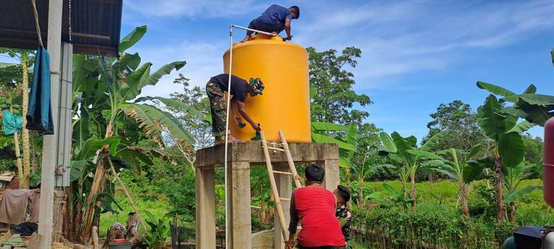 Semangat Gotong Royong TMMD: Wujudkan Air Bersih Bersama Warga Mansapa
