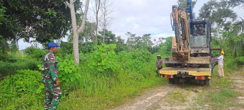 Satgas TMMD 124 Nunukan Kerahkan Alat Berat Modern