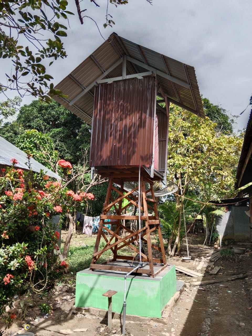 Pembangunan Sumur Bor Program TMMD ke-124 Kodim 1002/Hulu Sungai Tengah di Pengambau Hilir Luar Capai Progres Signifikan