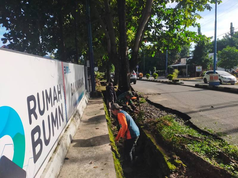 Koramil 1006-07/Bjb Bersinergi dalam Pembersihan, Peringati Hari Lingkungan Hidup Sedunia