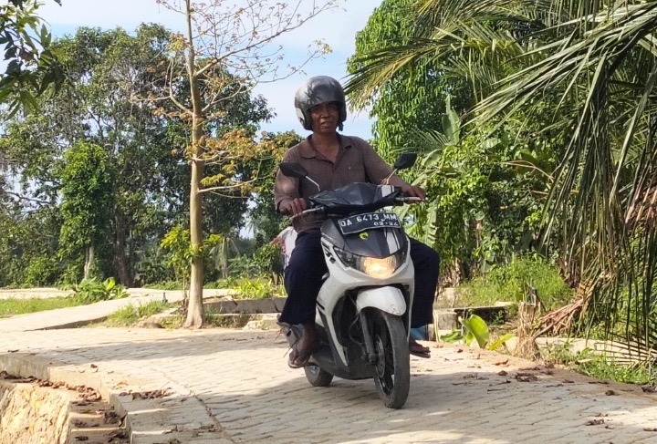 Jalan Sepanjang 1030 Meter Hasil TMMD Kodim 1002/HST Permudah Akses Warga Pengambau Hilir Luar ke Kebun dan Ladang
