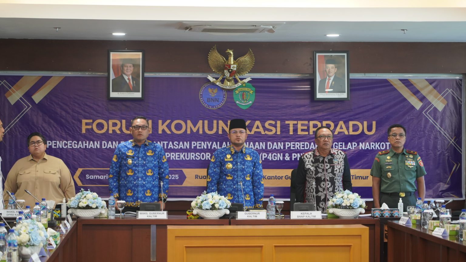 Danrem 091/ASN Hadiri Rapat P4GN : Sinergi dan Kolaborasi untuk Memberantas Narkoba