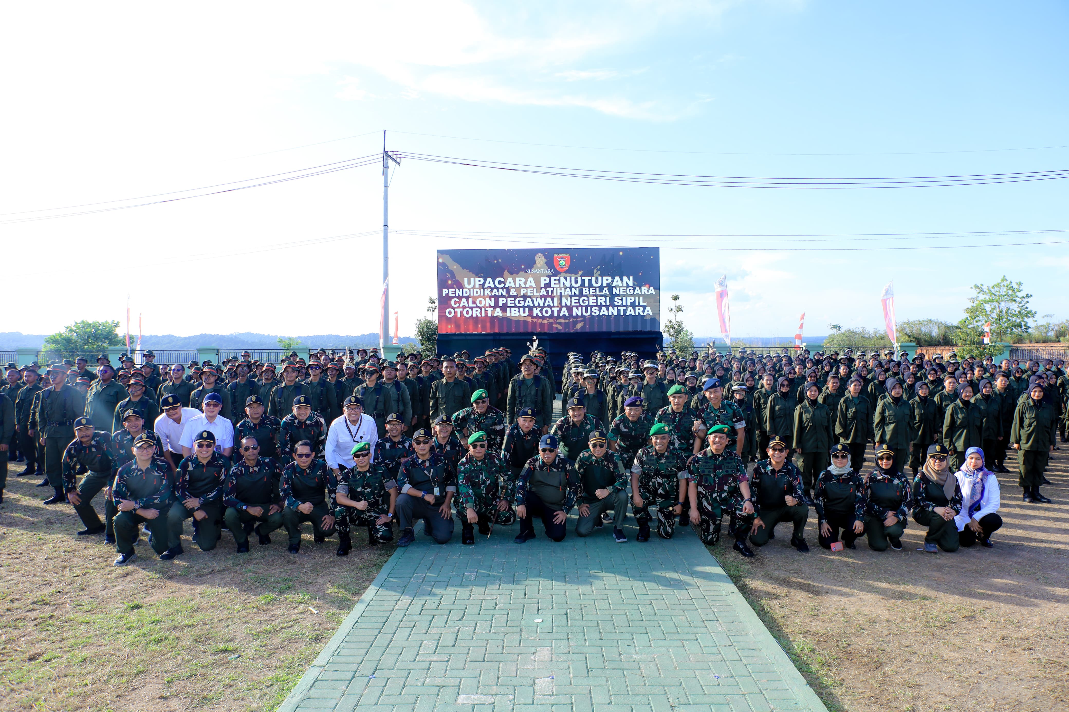 Sebanyak 574 CASN OIKN Tuntas Ikuti Pelatihan Bela Negara di Amborawang