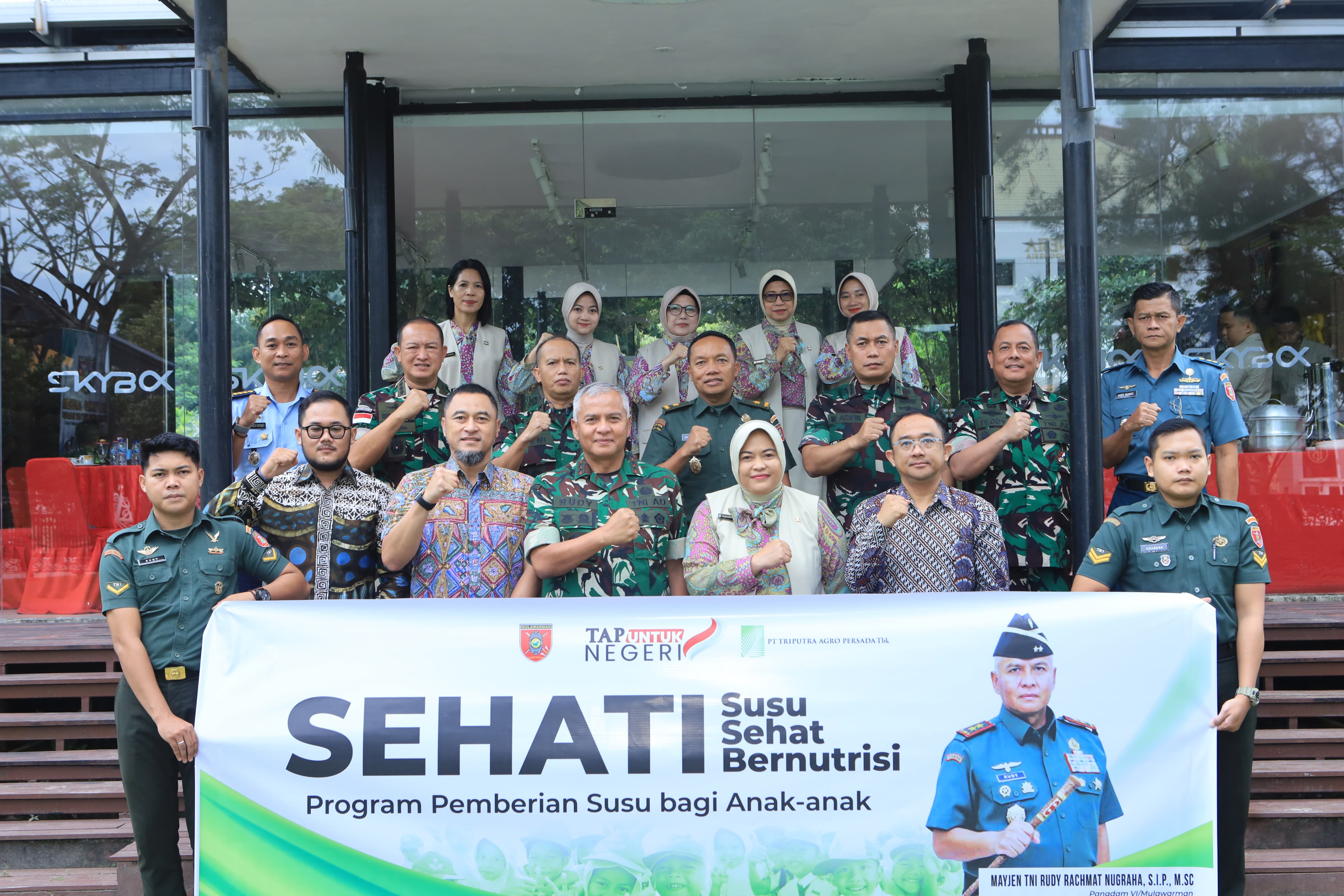 Sehati, Kolaborasi Kodam VI/Mulawarman dan PT. Triputra Agro Persada Group Kaltim Dukung Program MBG