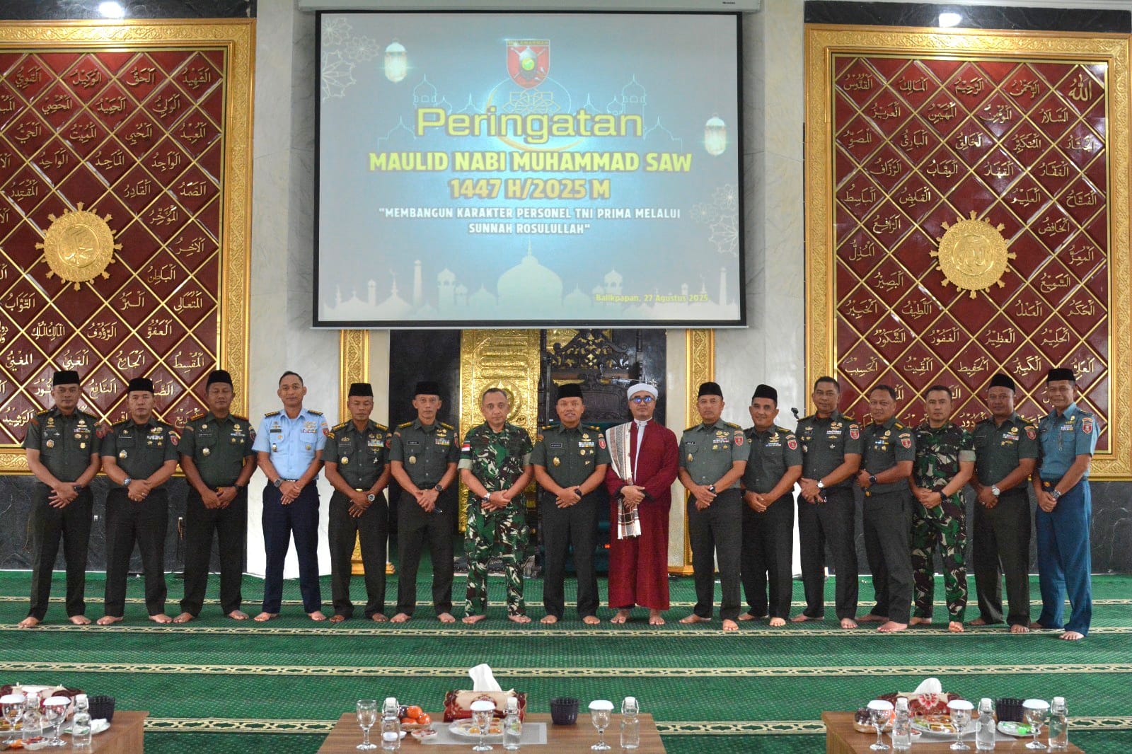 Kodam VI/Mulawarman Peringati Maulid Nabi Muhammad SAW 1447 H/2025 M