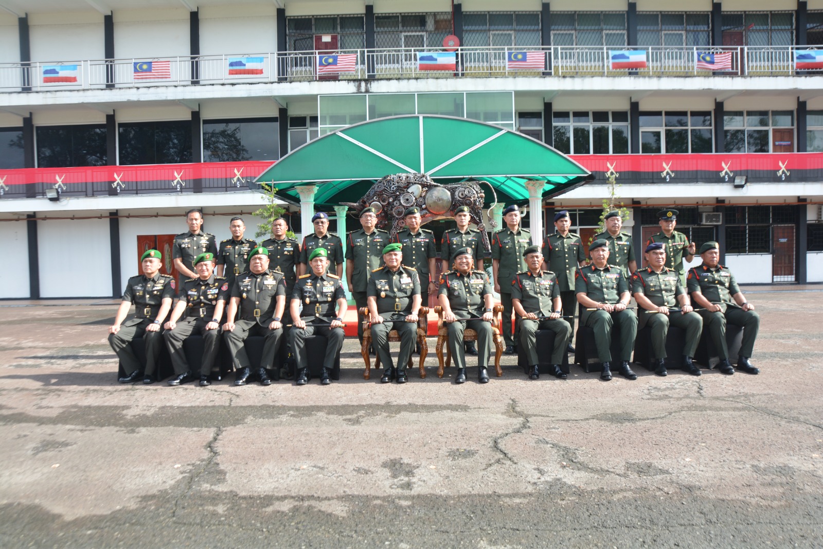 Perkuat Persahabatan, Kodam VI/Mulawarman Laksanakan Kunjungan Timbal Balas ke Divisyen Kelima TDM
