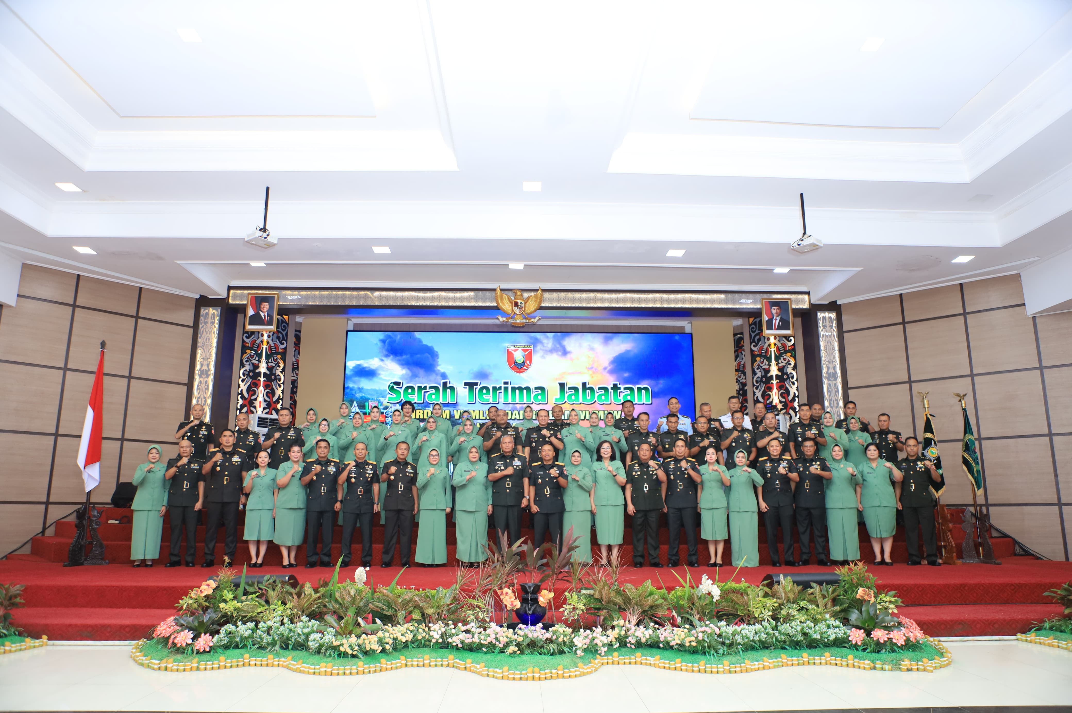 Kodam VI/Mulawarman Sambut Pejabat Baru, Lepas dengan Kehangatan