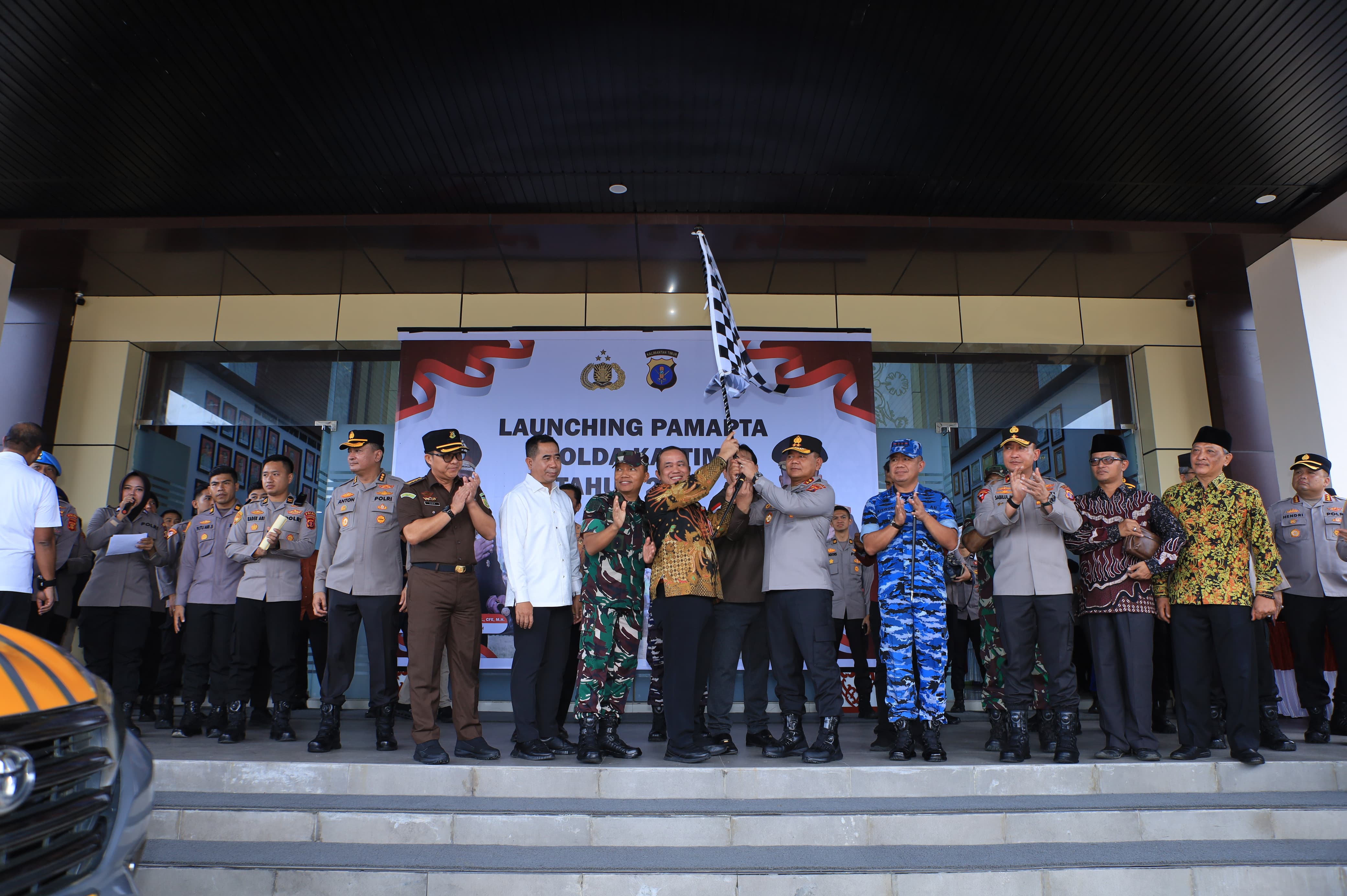 Kodam VI/Mulawarman Dukung Launching Pamapta Polda Kaltim, Tingkatkan Sinergitas Perkuat Keamanan