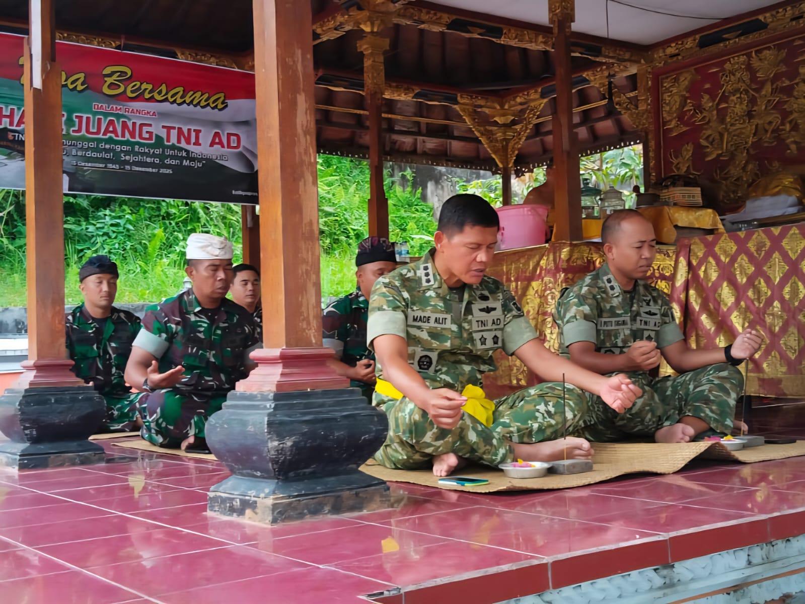 Kodam VI/Mulawarman Gelar Doa Bersama Peringati 80 Tahun Hari Juang TNI AD
