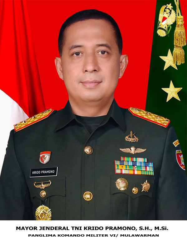 Pangdam VI/Mulawarman (Mayjen TNI Krido Pramono, S.H., M.Si.)