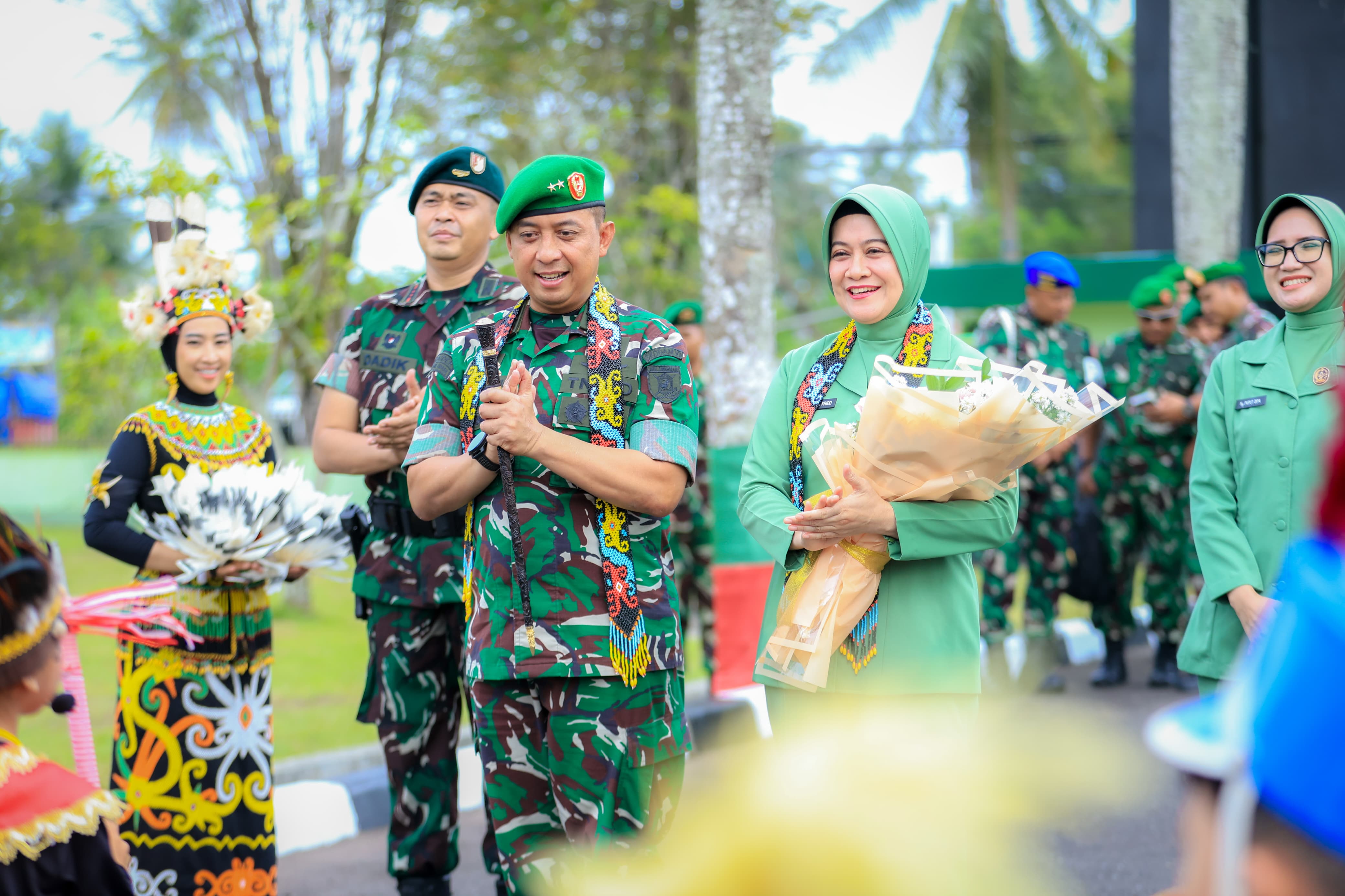 Pangdam VI/Mlw laksanakan kunjungan kerja ke Satuan Yonif 600/Modang