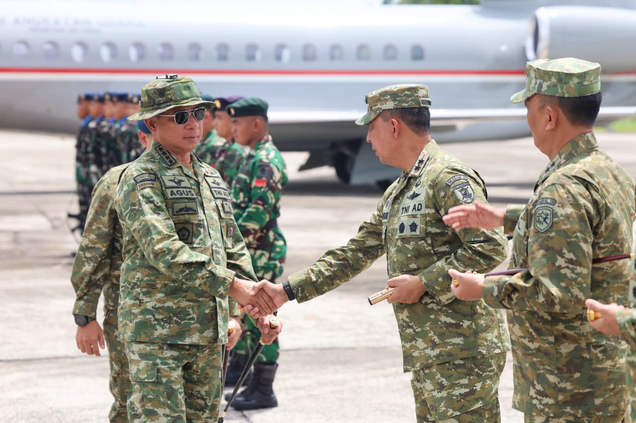 Kunjungan Panglima TNI di Sebuku, Tinjau Kesiapan Daerah Latihan