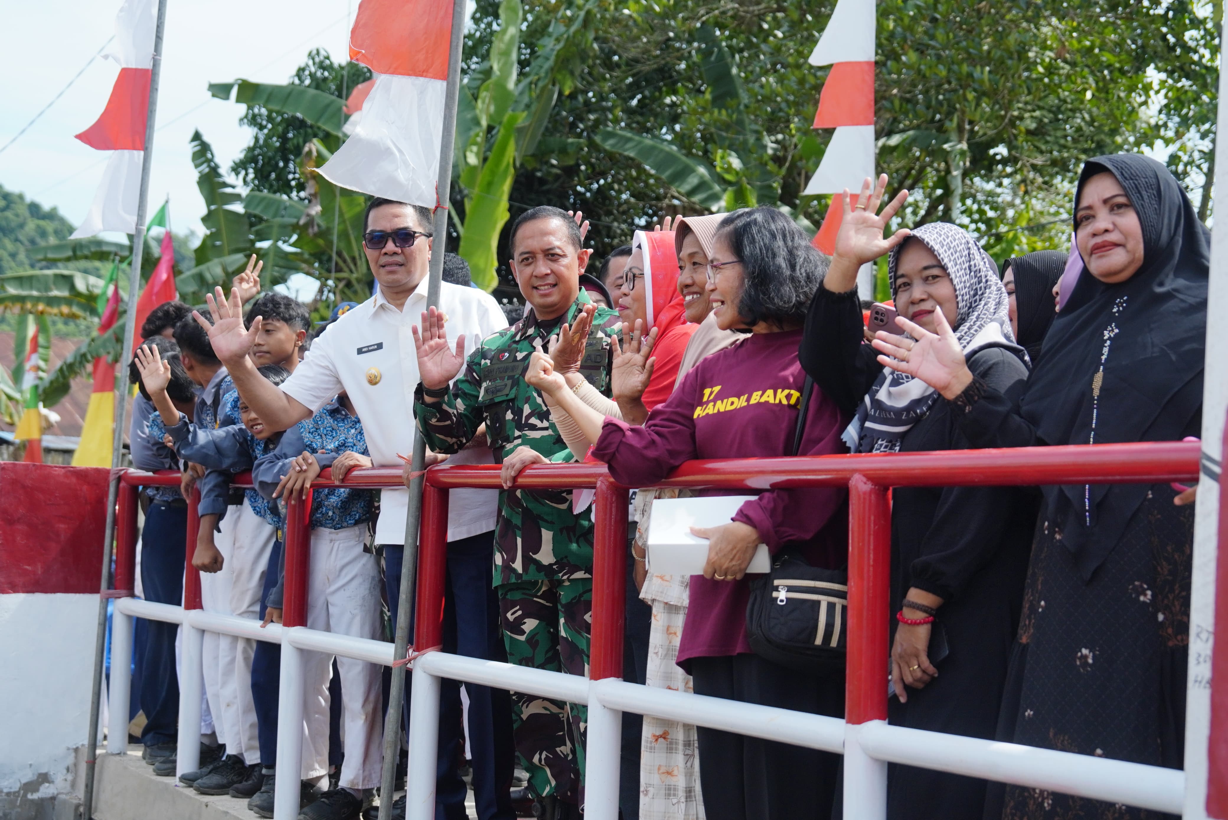 Jembatan Beton Garuda TNI AD Diresmikan Pangdam VI/Mulawarman, Wujud Nyata Kemanunggalan TNI-Rakyat