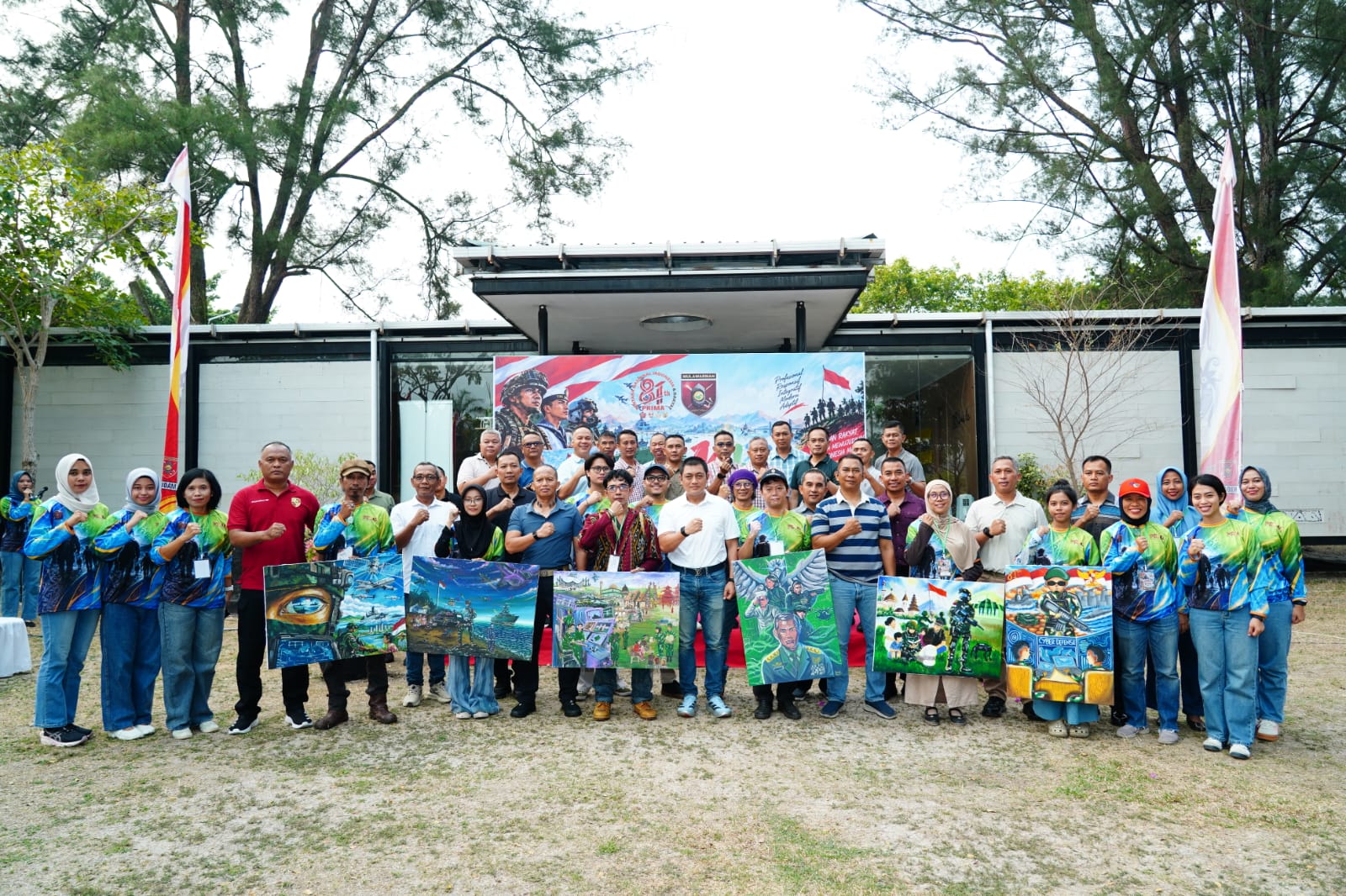 Wadahi Semangat Seni melukis di rangkaian HUT ke-81 TNI, Kodam VI/Mlw Gelar Lomba Melukis "TNI Modern"
