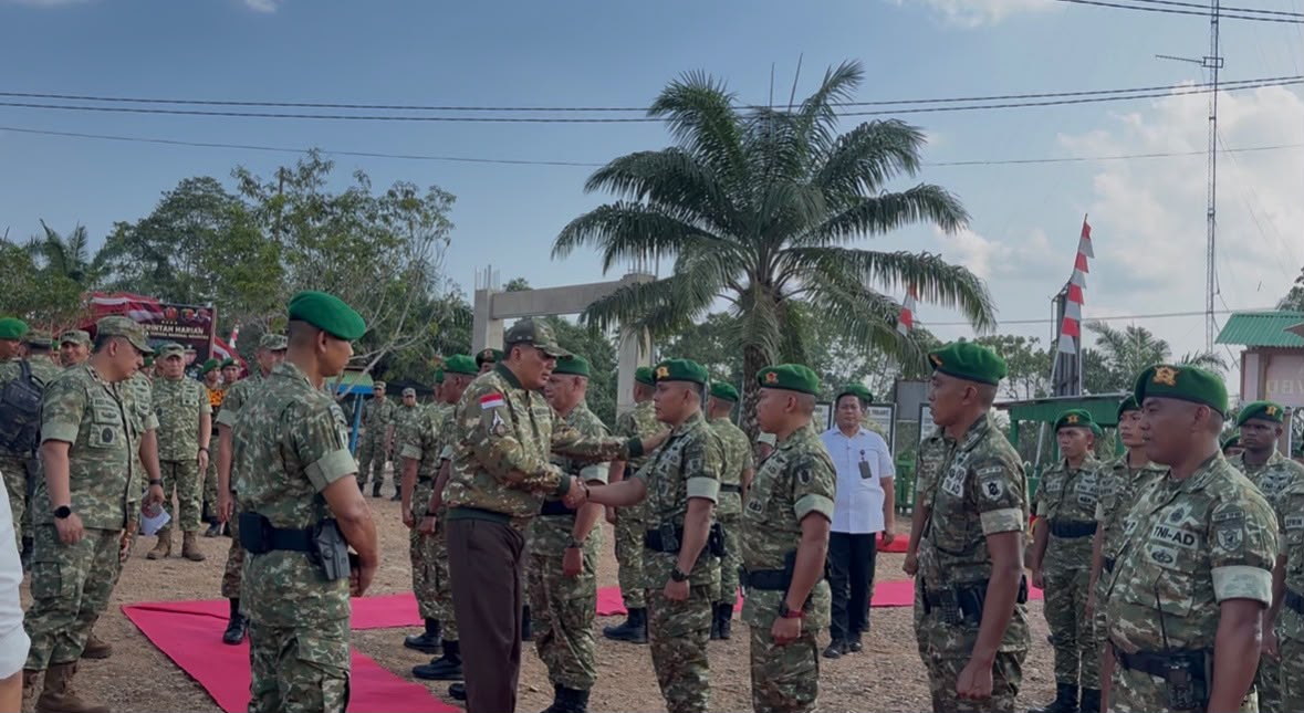 Menhan RI Tekankan Kesiapsiagaan Prajurit di Perbatasan Nunukan Untuk Siap Jaga Kedaulatan NKRI.